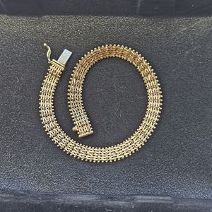 14K Imperial Gold Wheat Tail Bracelet
